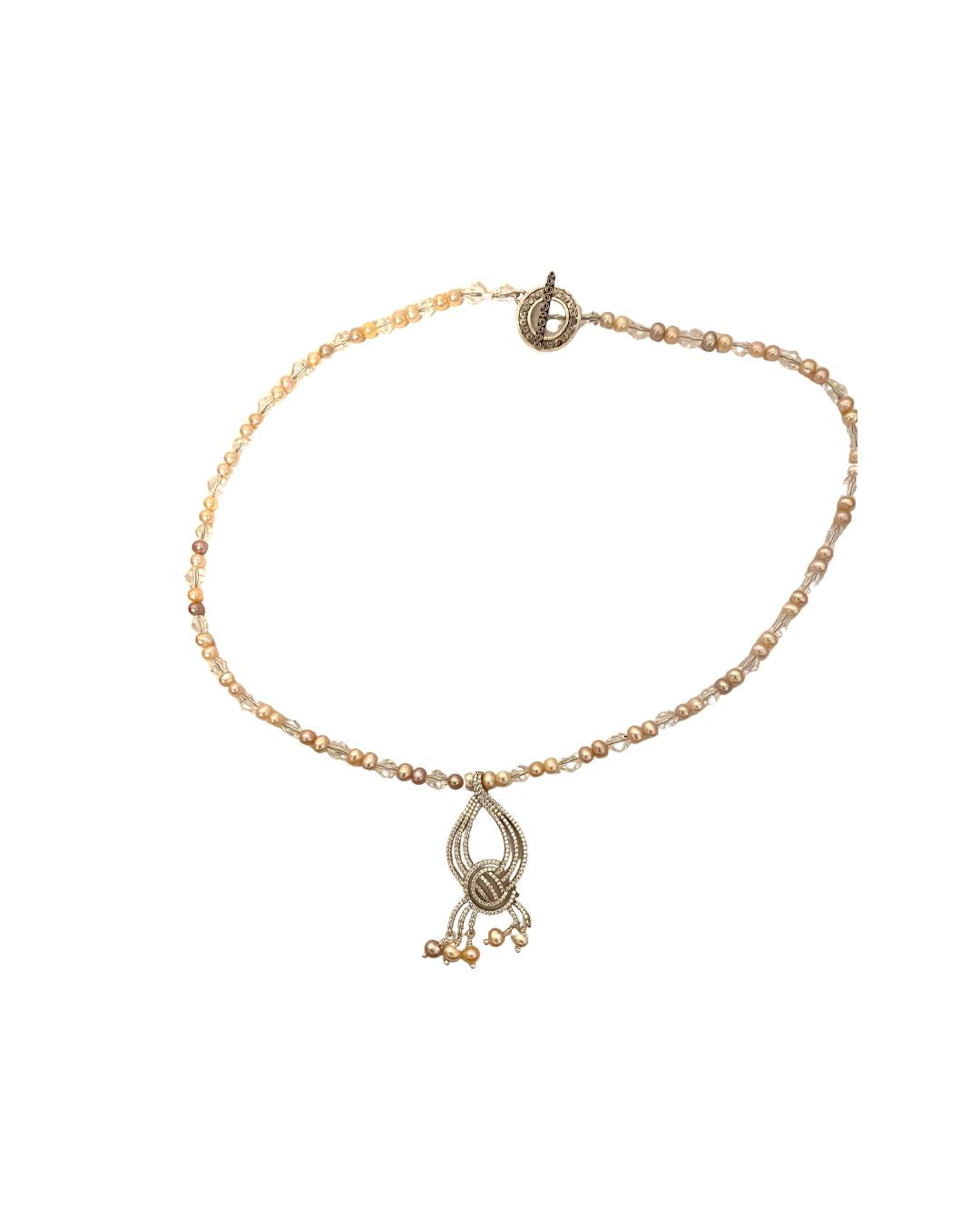 Freshwater Pearls and Crystal Necklace