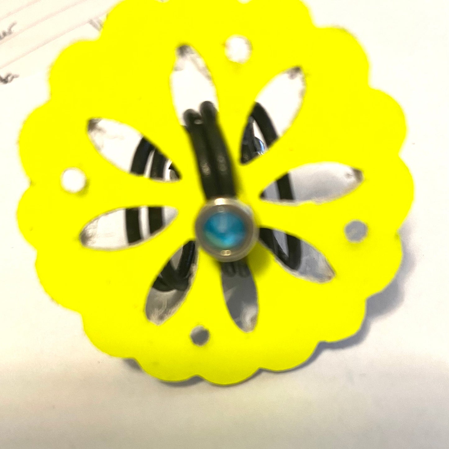 Flower Leather Ring