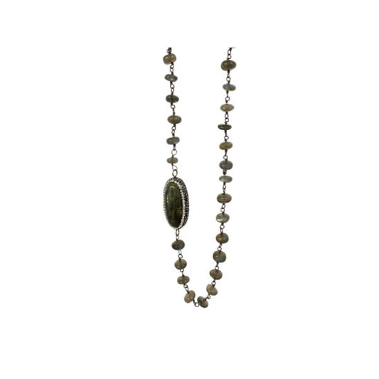 Labradorite and Marcasite Necklace