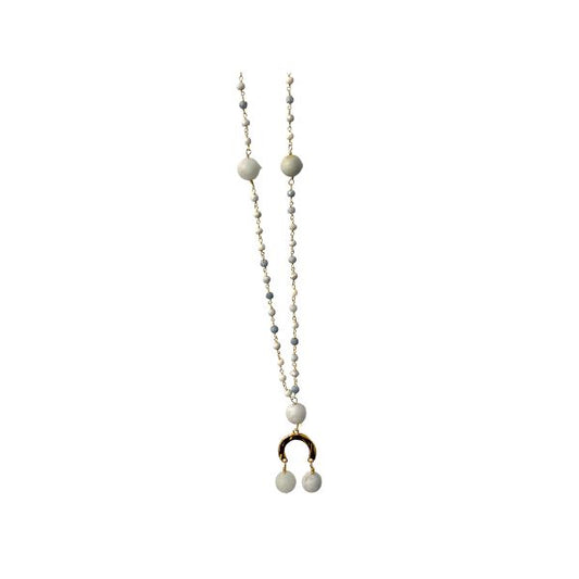 Blue Lace Agate Good Luck Necklace