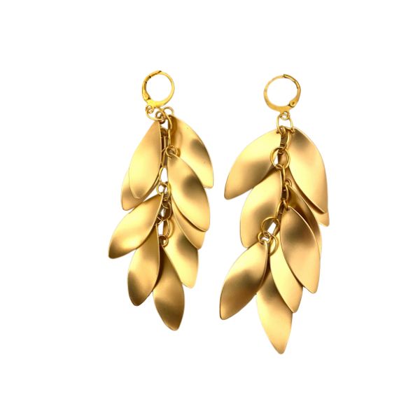 Gold Leaf Earrings