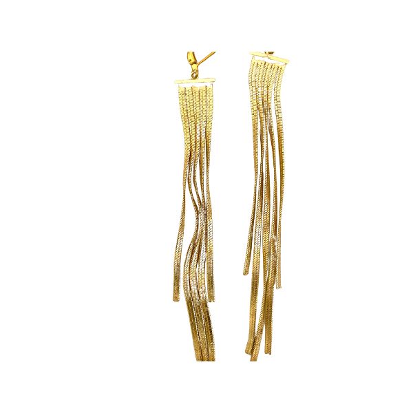 Gold Tassel Earrings