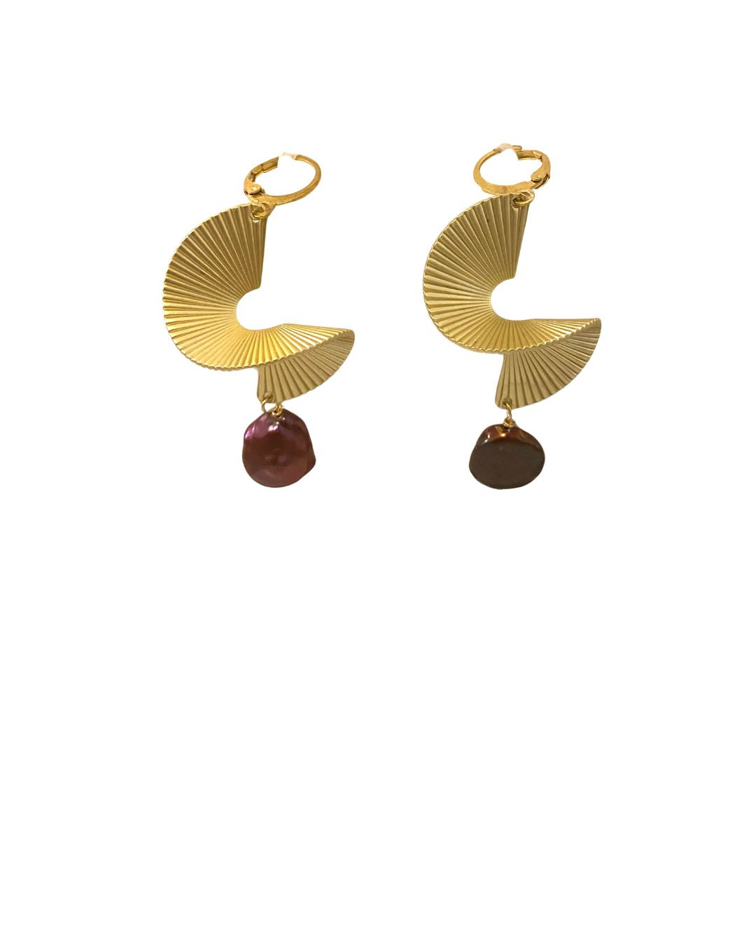 Gold Twist Earrings