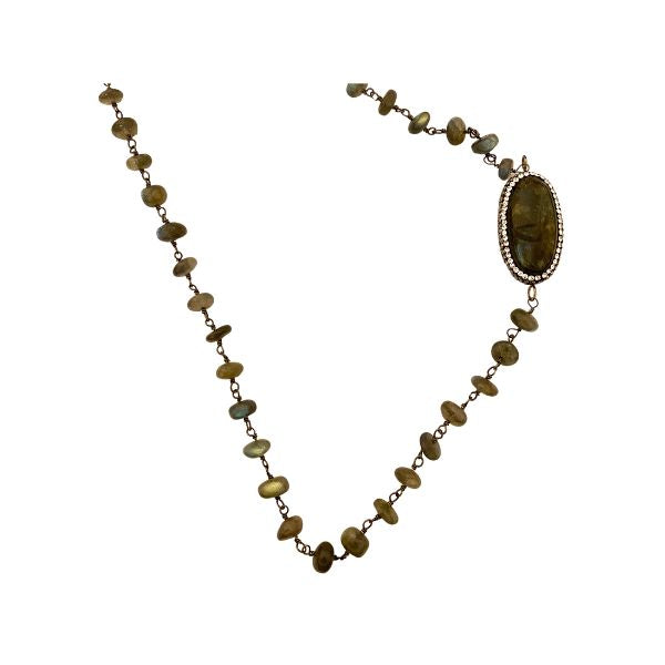 Labradorite and Marcasite Necklace
