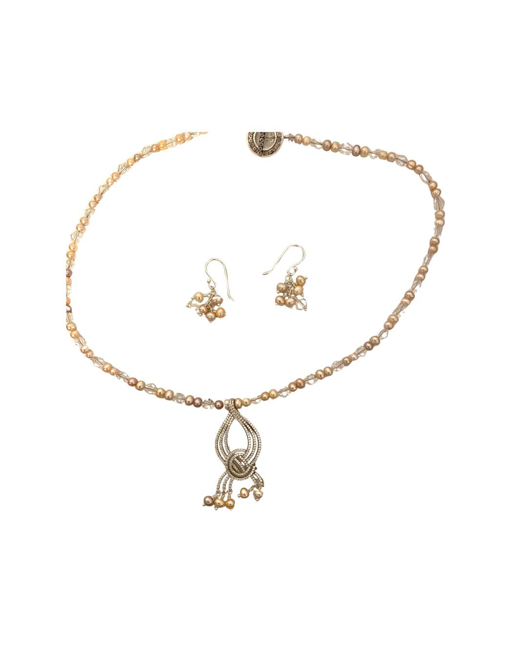 Freshwater Pearls and Crystal Necklace