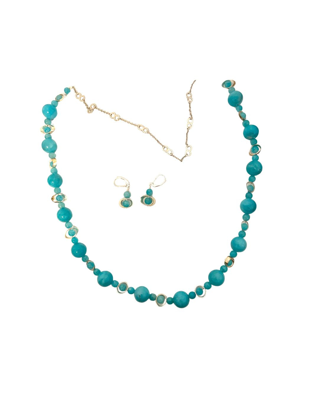Peruvian Opal and Silver Necklace