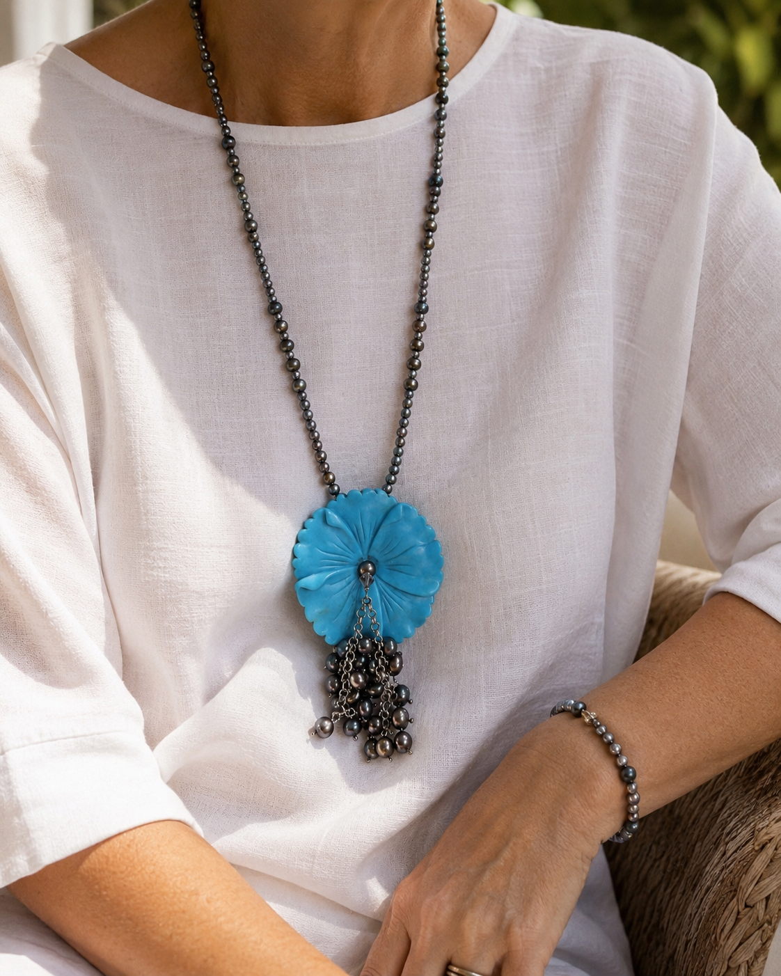 Azure Blossom Necklace