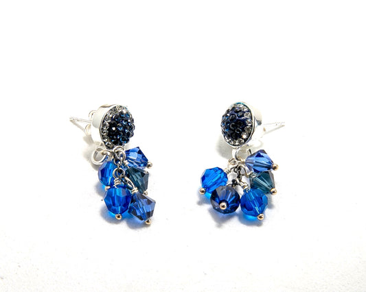 Druzy and Crystal Earrings