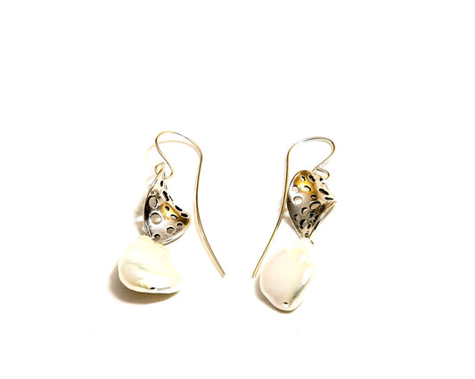 Fresh Water Keshi Pearl Earrings