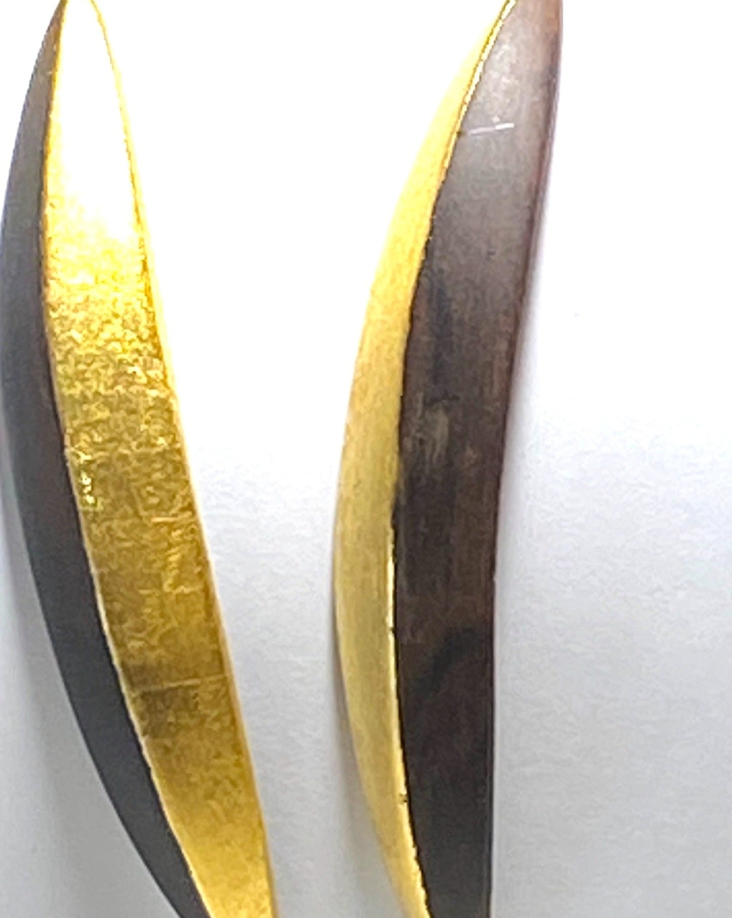 Statement Gold and Ebony Earrings