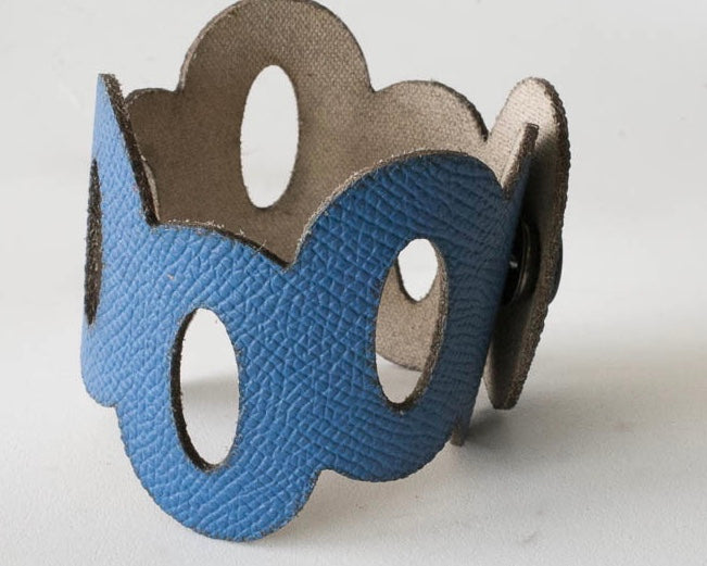 Oval Leather Bracelet