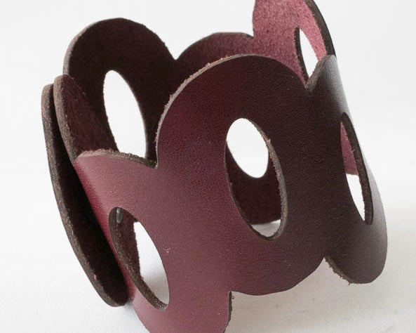 Oval Leather Bracelet