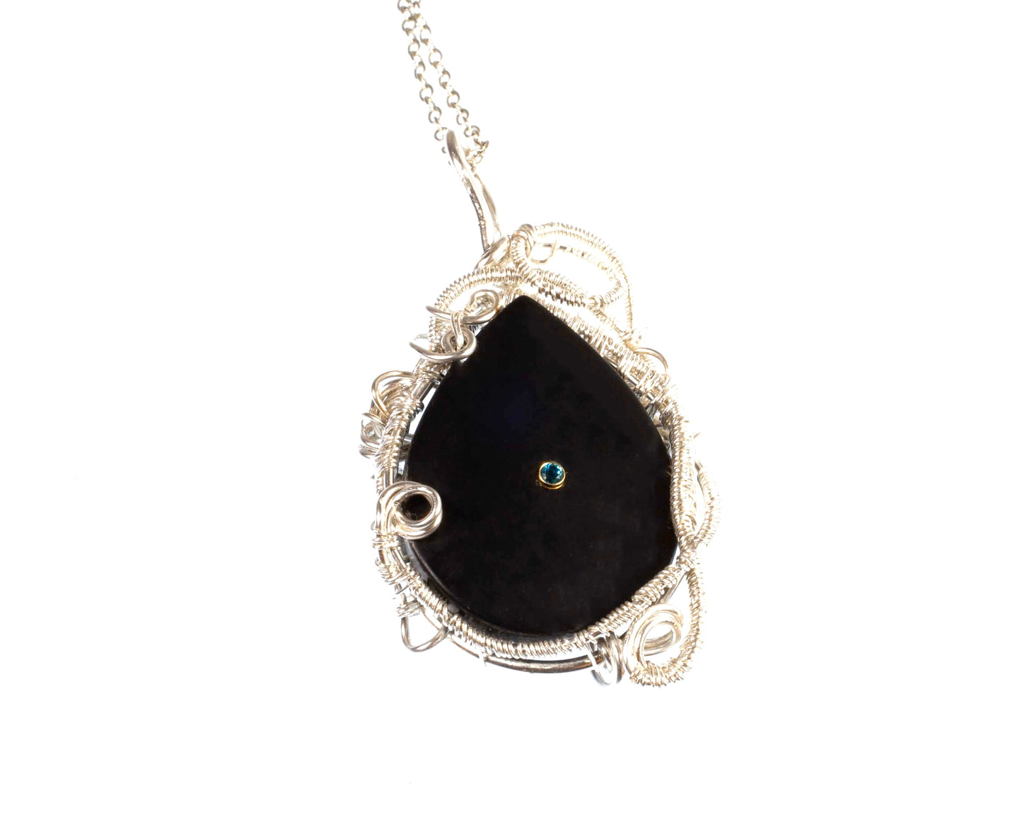 Onyx and Apatite Pendant