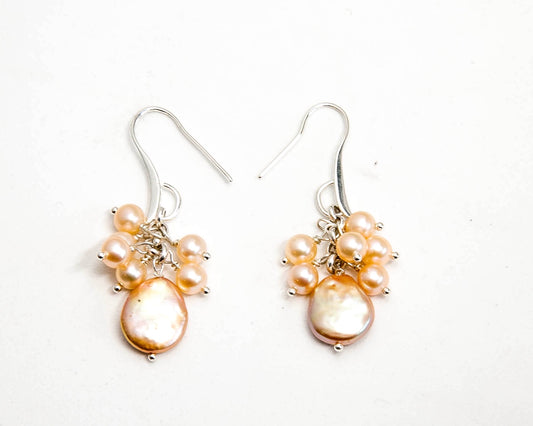 Timeless Coin Pearl Earrings