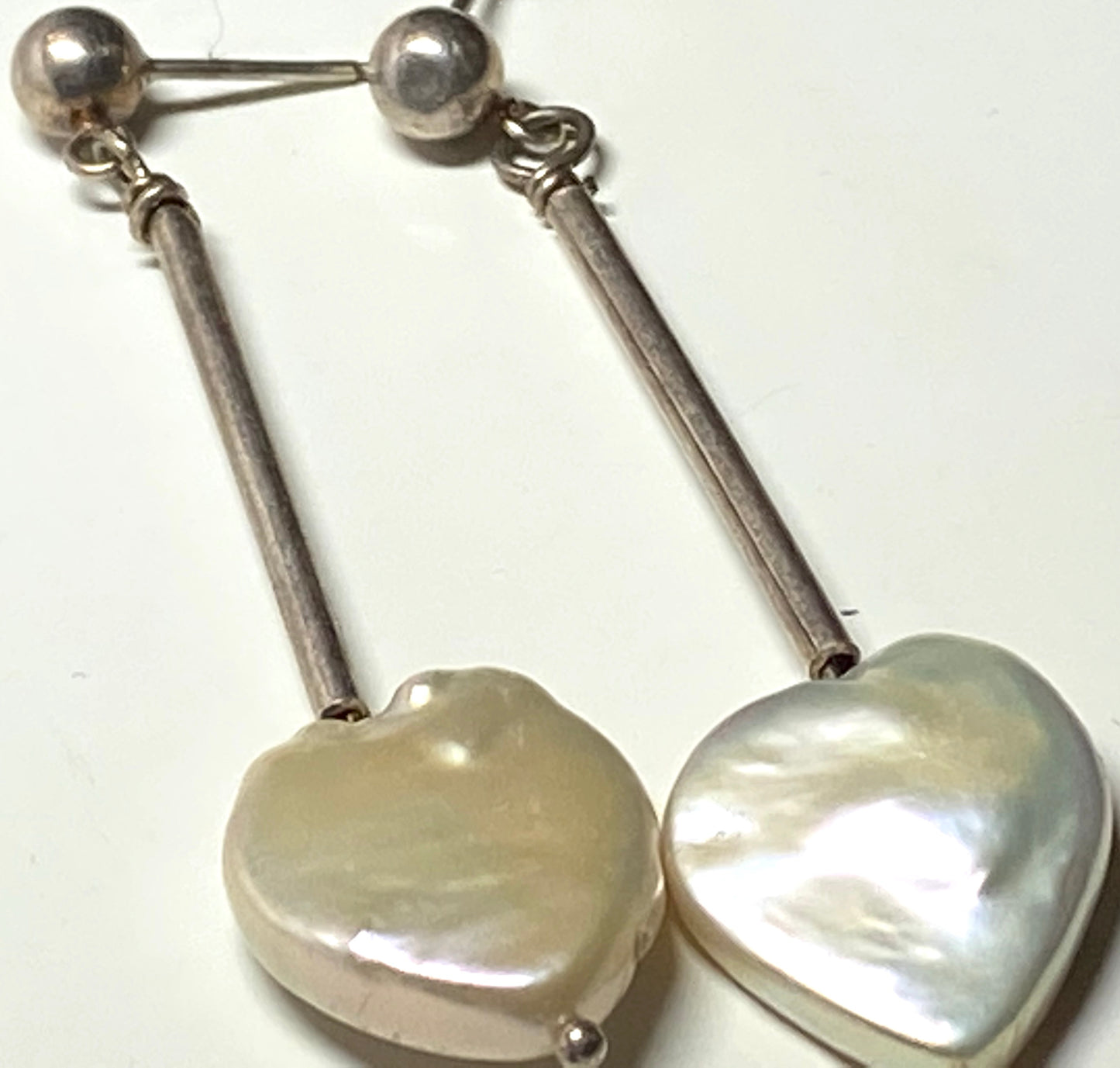 Fresh Water Pearl Heart Earrings