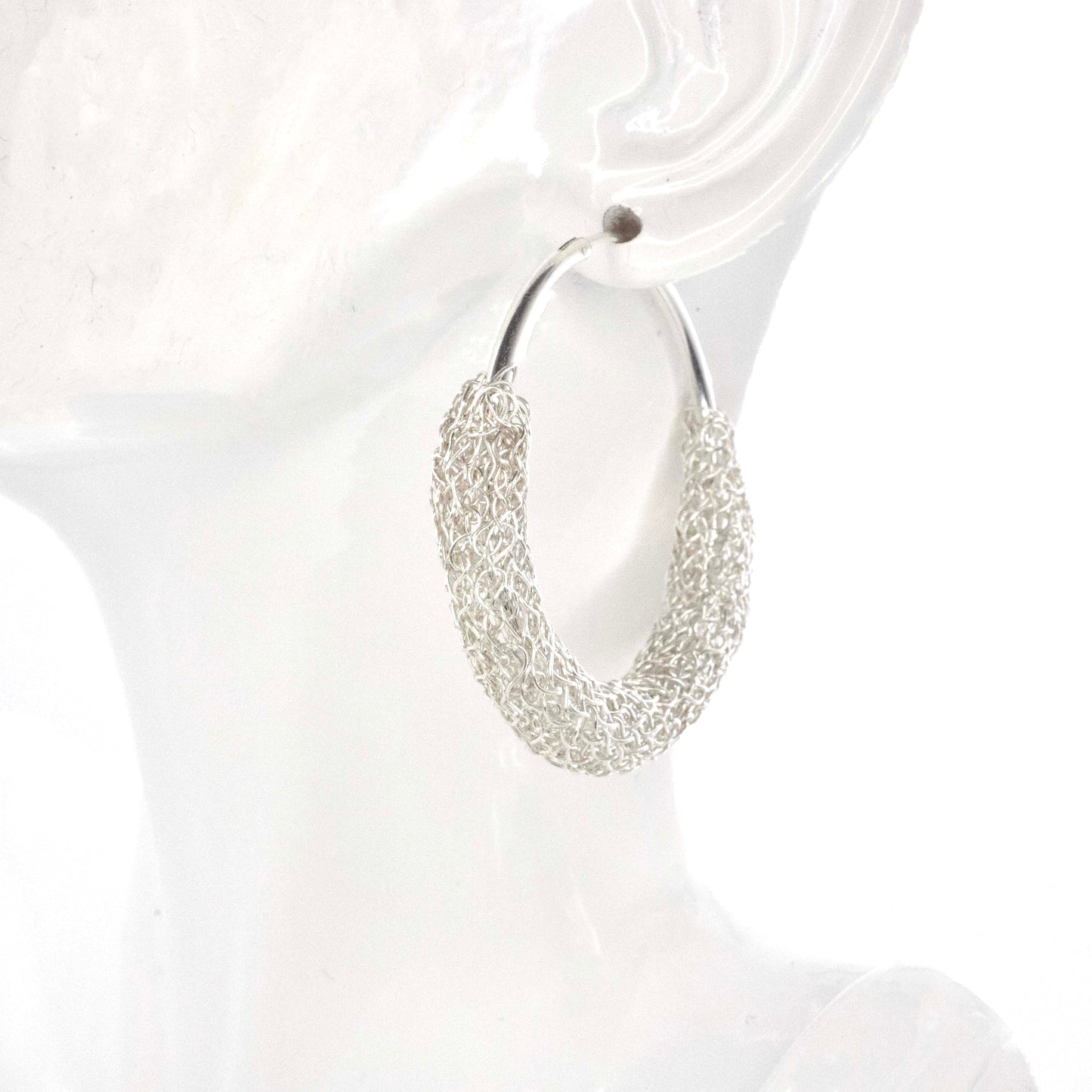 Textured Hoop Earrings