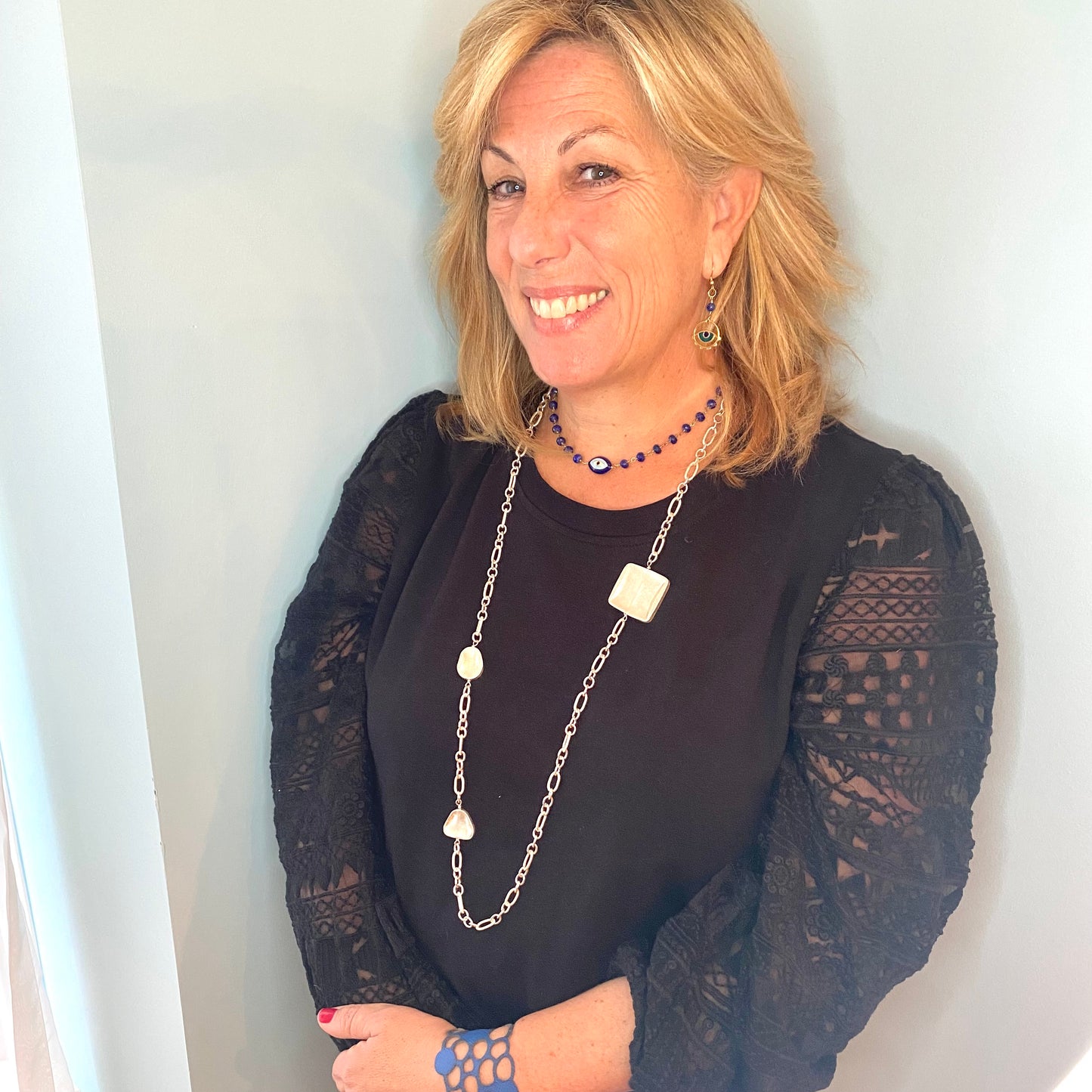 Gold Evil Eye Earrings