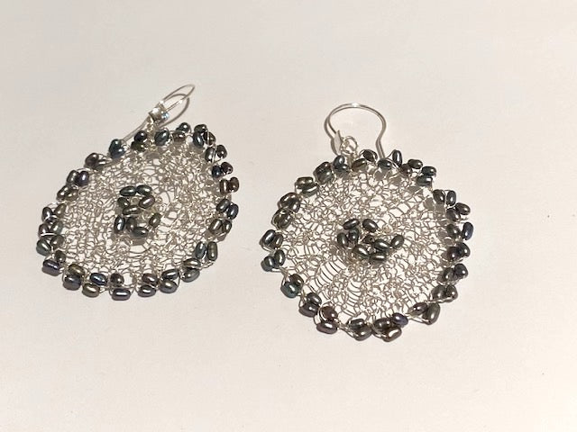 Statement Round Earrings 1 inch diameter