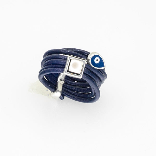 Birthstone Power Leather Ring