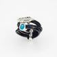Birthstone Power Leather Ring