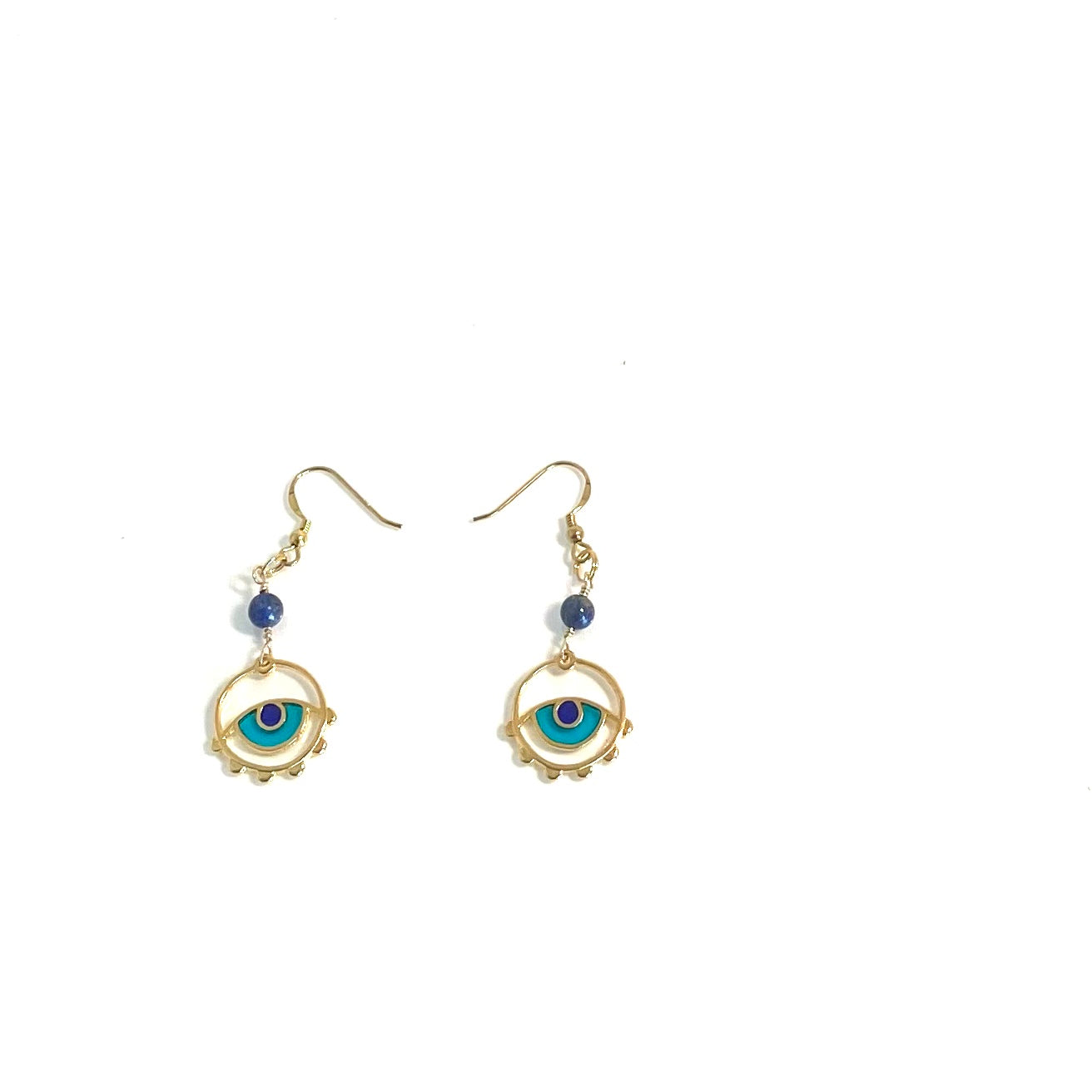 Gold Evil Eye Earrings