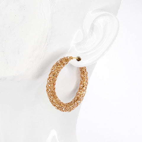 Textured Hoop Earrings