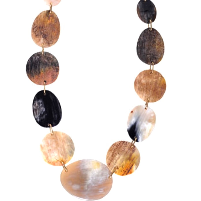 Organic Bark Look Necklace