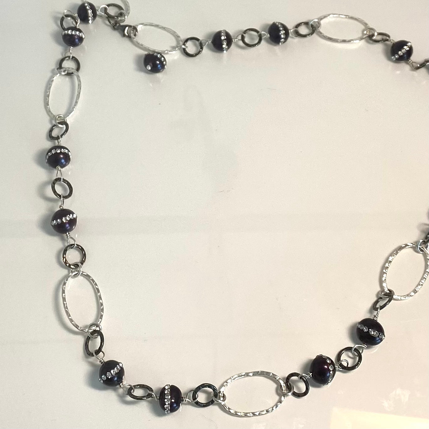 Regal Pearl and Crystal Necklace