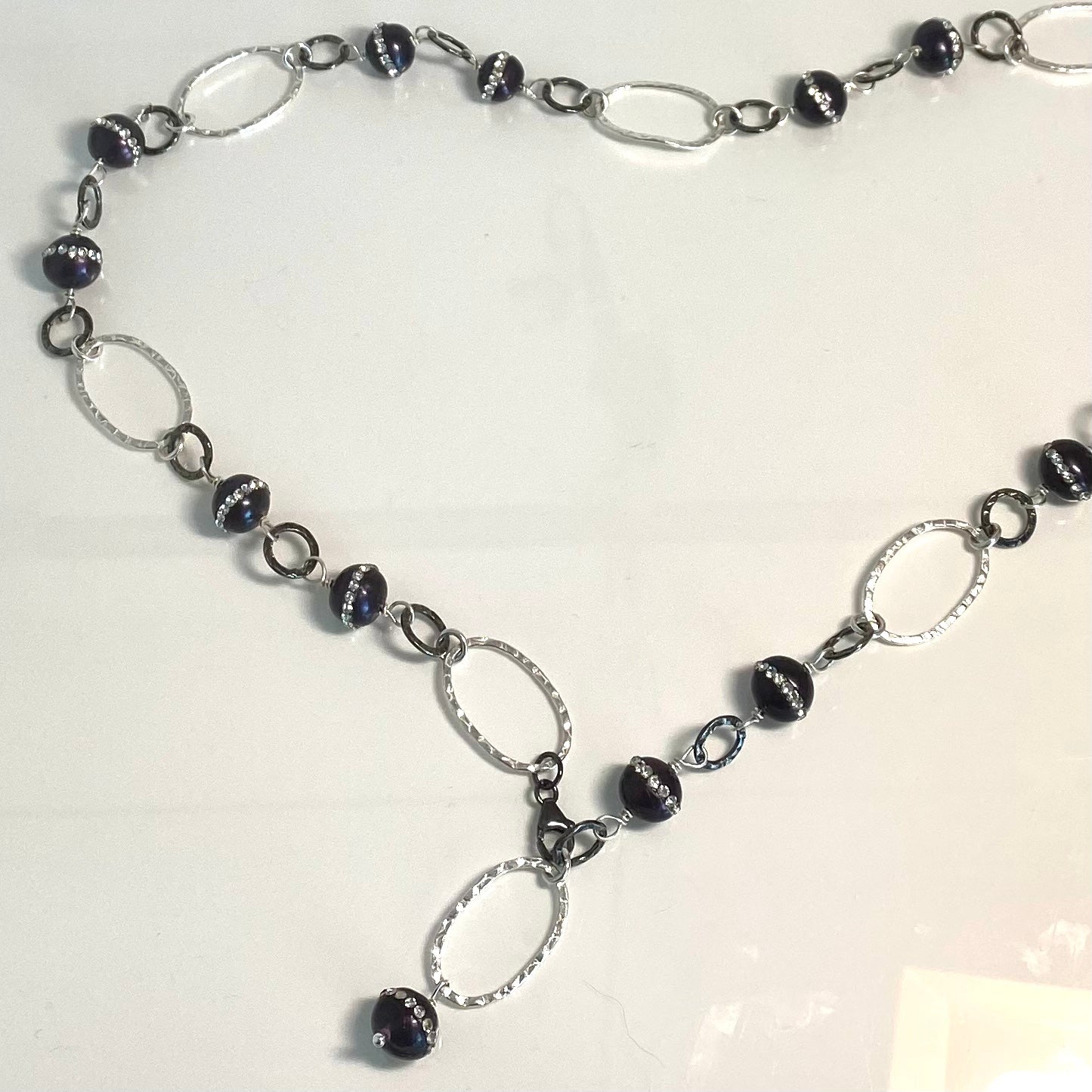 Regal Pearl and Crystal Necklace