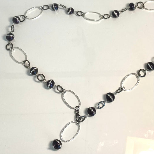 Regal Pearl and Crystal Necklace
