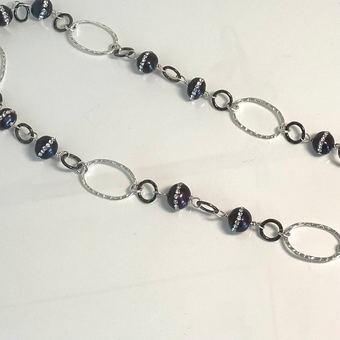 Regal Pearl and Crystal Necklace