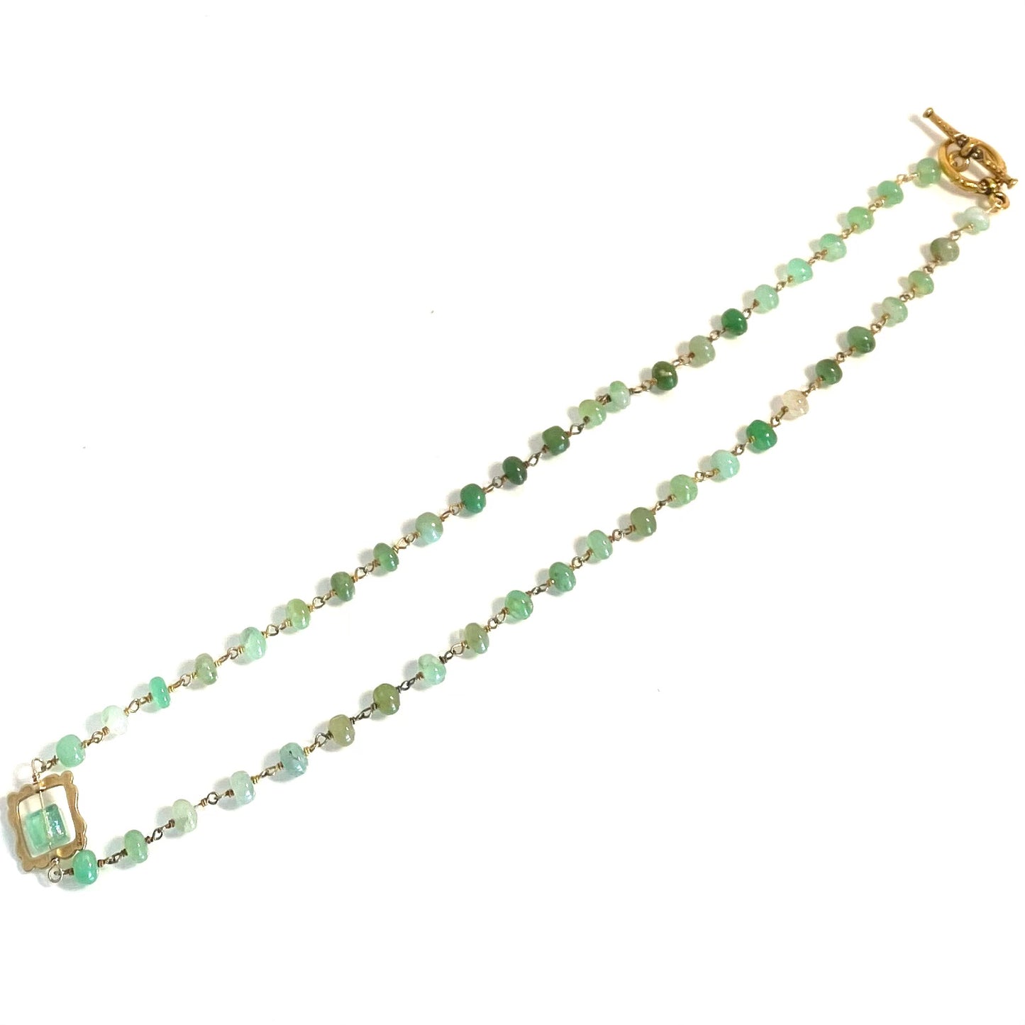 Luscious Green Prehnite Necklace
