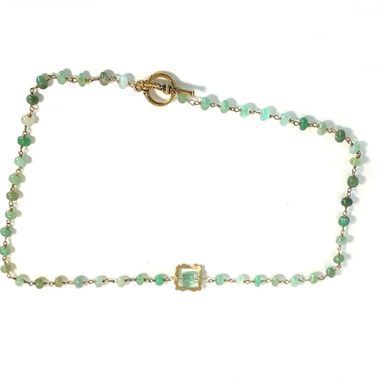 Luscious Green Prehnite Necklace