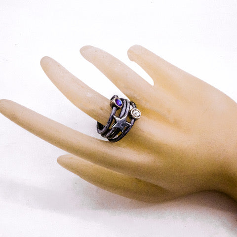 Birthstone Power Leather Ring