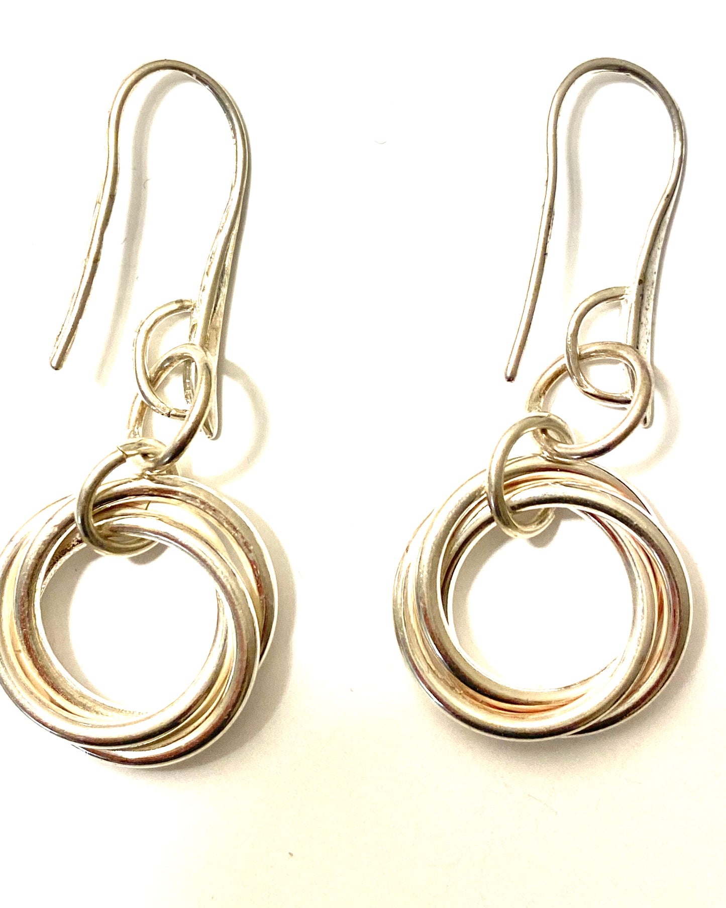 Sterling Silver Circle Earrings