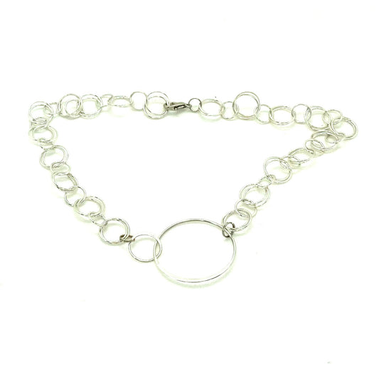 Circle with circle necklace