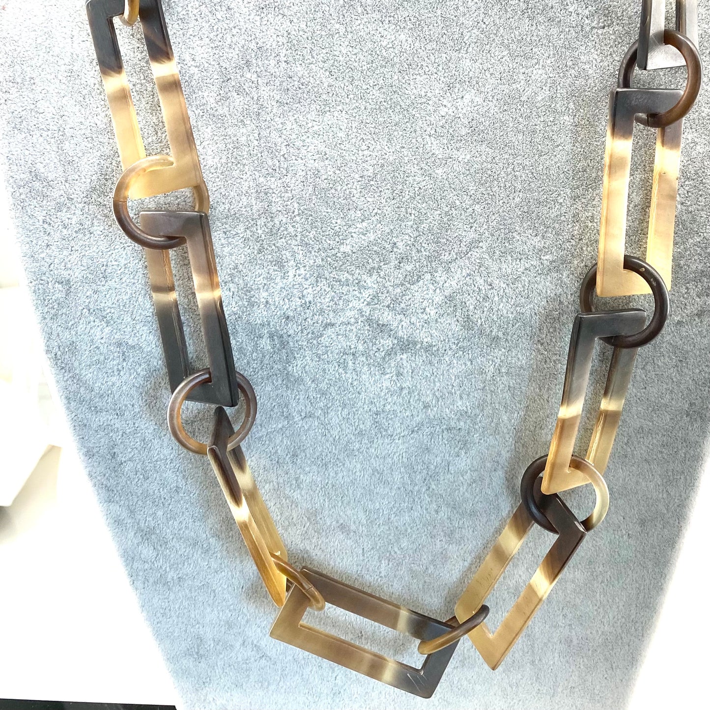 Square Natural Chain Necklace