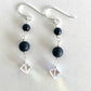 Onyx and Crystal Earrings