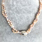 Twisted Freshwater Pearl Necklace with Sterling Silver Accent