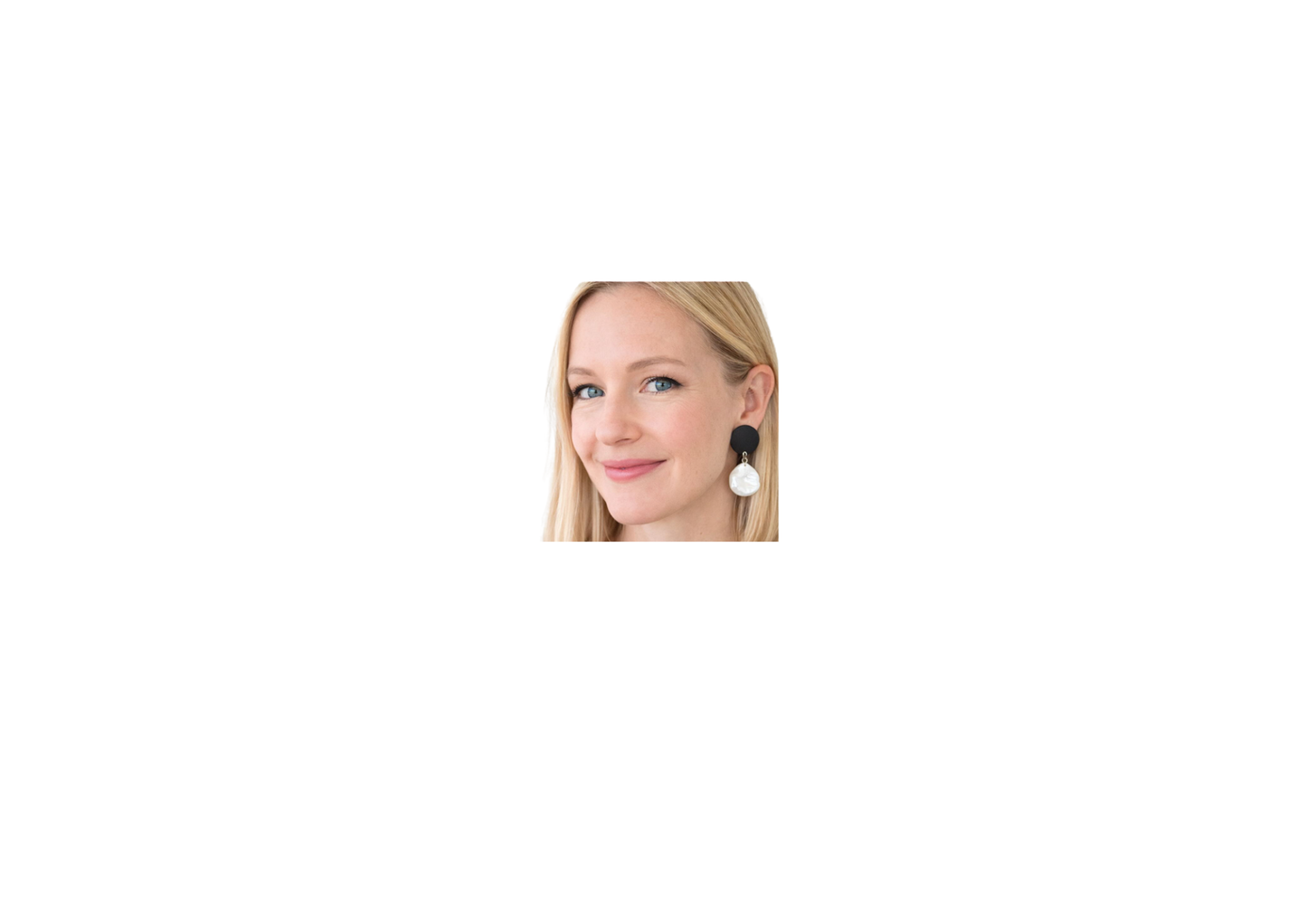 Ivory and Ebony or Emerald  Statement Earrings