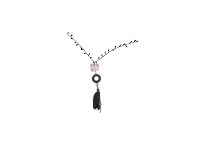 Midnight Radiance Tassel Necklace