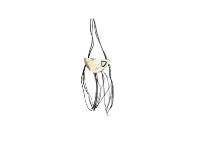 Stone and Shadow Horn Necklace