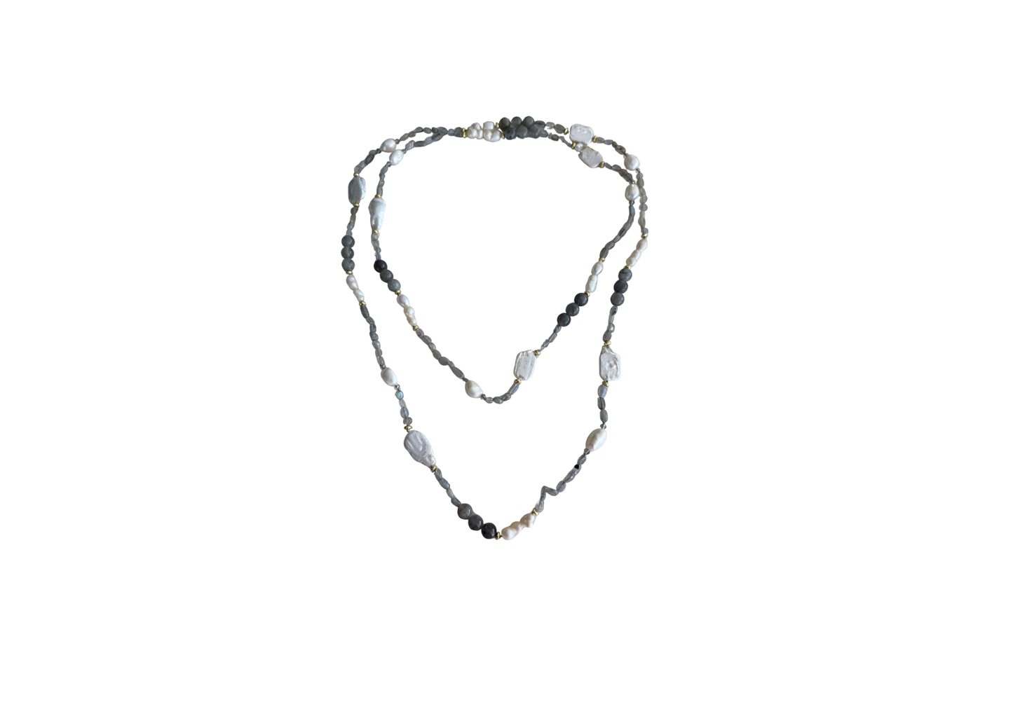 Gemstone and Pearl Versatile Necklace