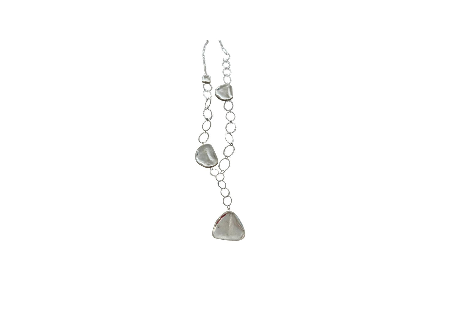 Asymmetrical Sterling Silver Chain by Pret-A-Porter Jewels