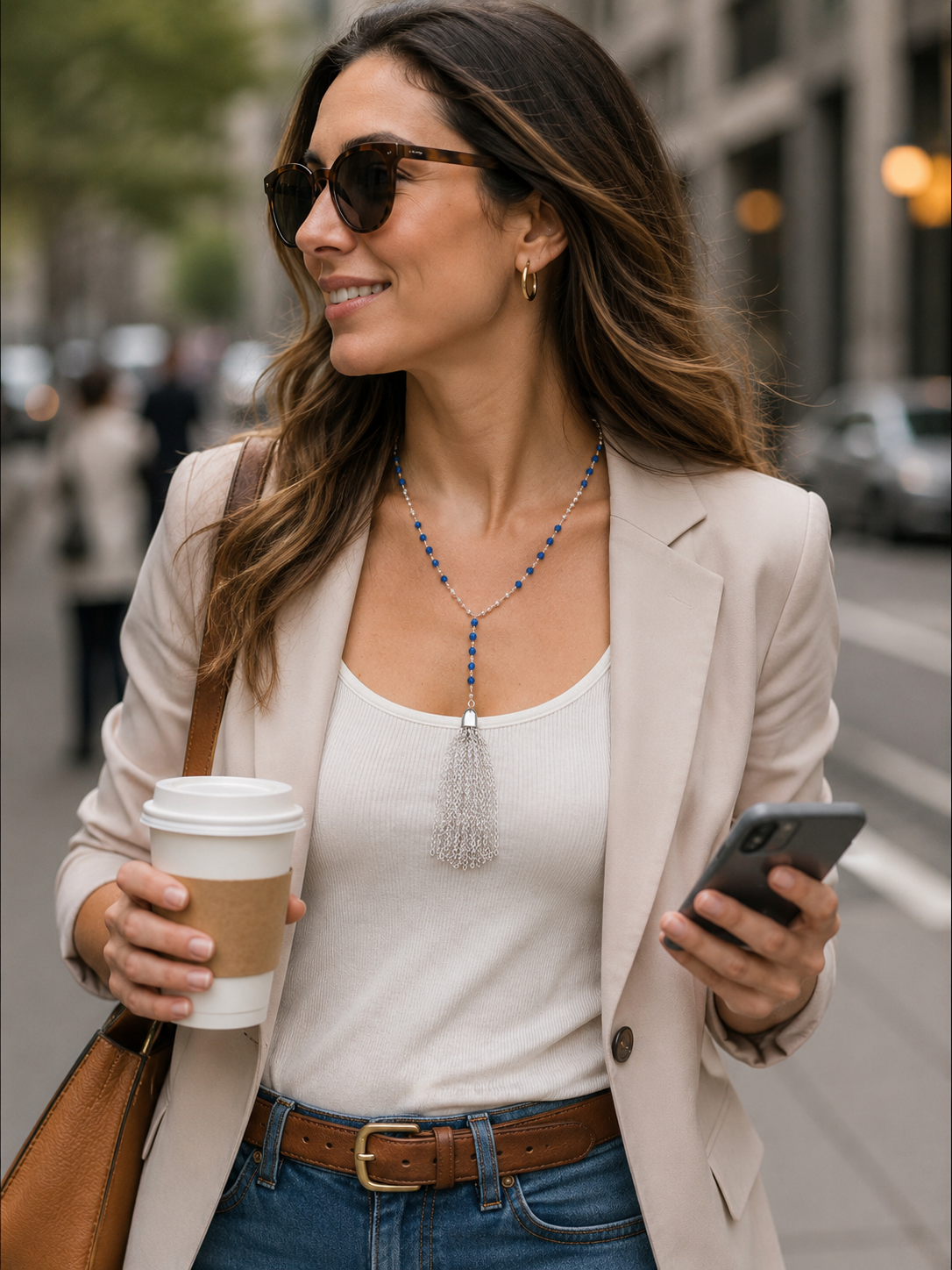 Santorini Stroll Tassel Necklace