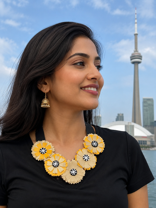 In Bloom Leather Necklace
