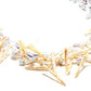 Aquamarine and Biwa Pearl Multi Strand Necklace