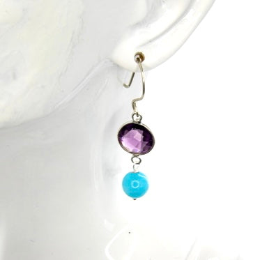 Coloured Gemstone Earrings