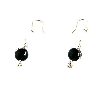 Black Onyx drop earrings