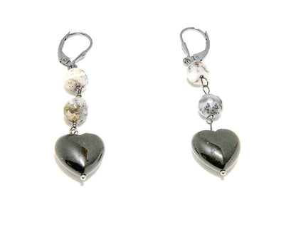 Love Knot Onyx and Agate Necklace